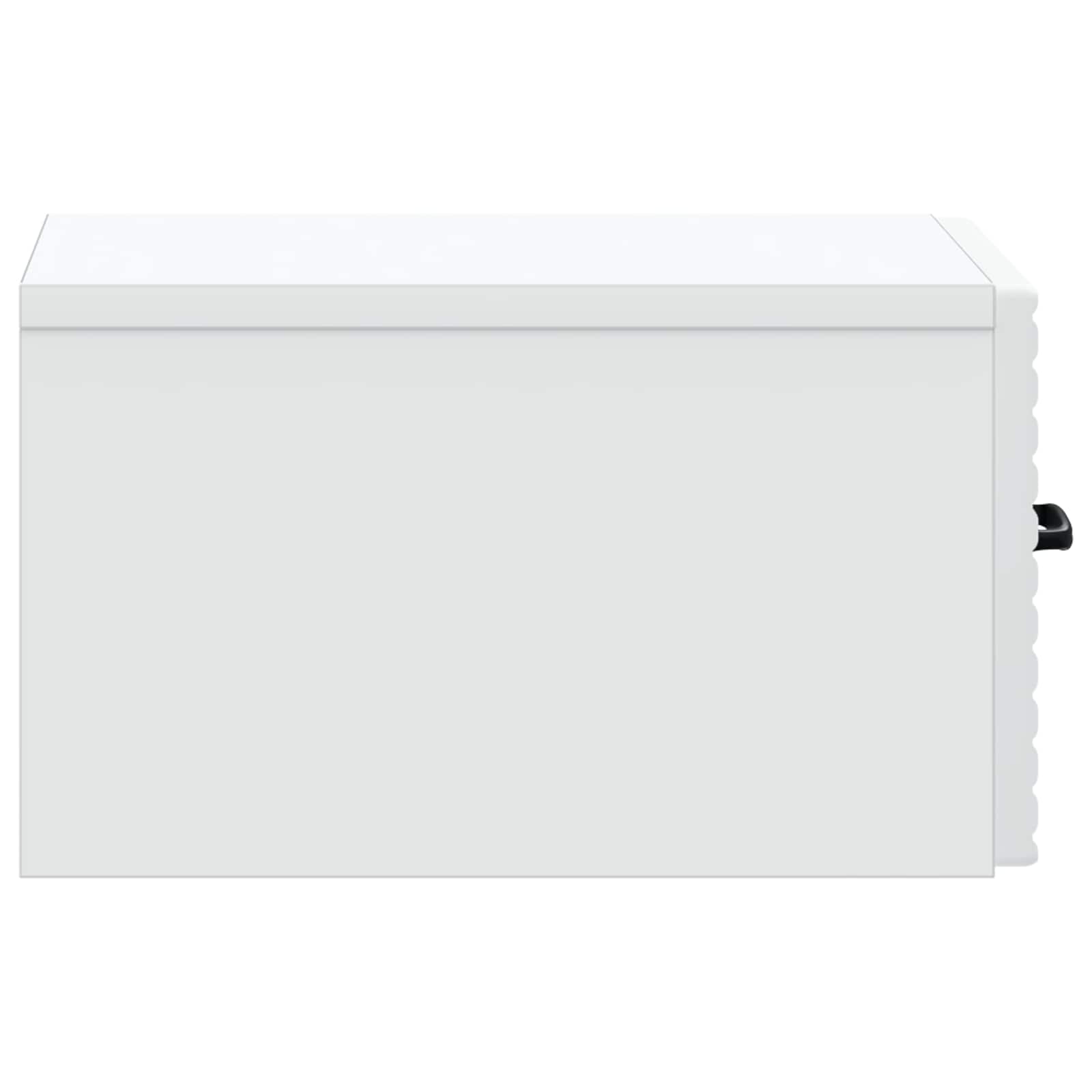 Noćni ormarić za montažu na zid 2 pcs Bijela 34,5 x 33 x 20 cm