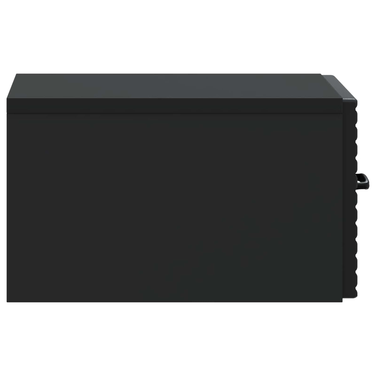 Noćni ormarić za montažu na zid 2 pcs Crna 34,5 x 33 x 20 cm