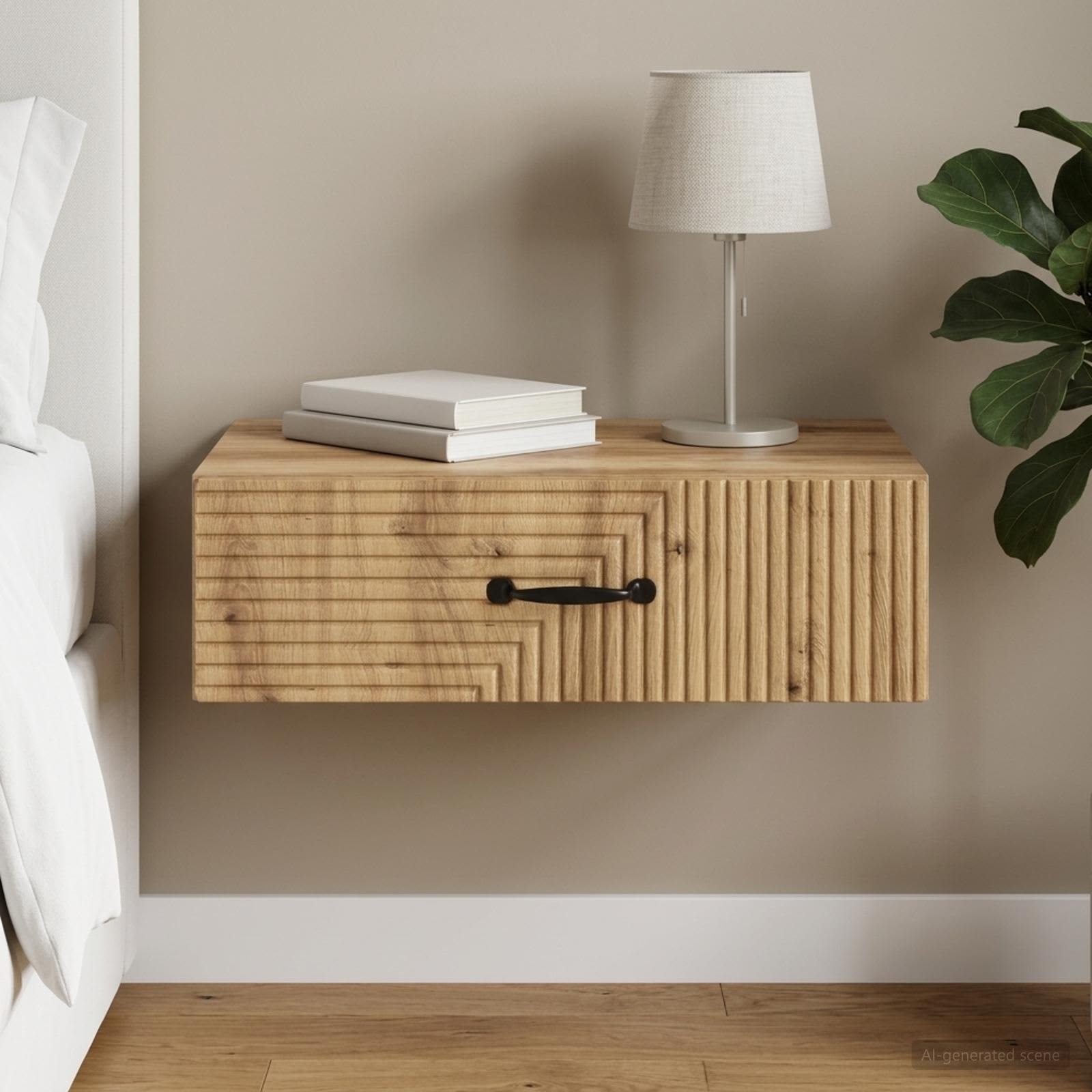 Stolna montirana na zid 59 x 34,5 x 17 cm Konstruirano drvo