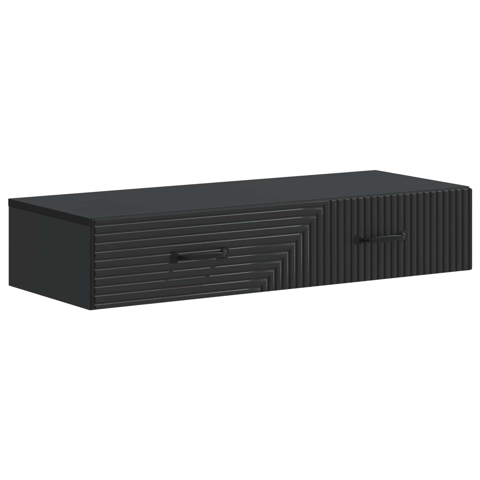 Stolna montirana na zid Crna 87,5 x 34,5 x 17 cm