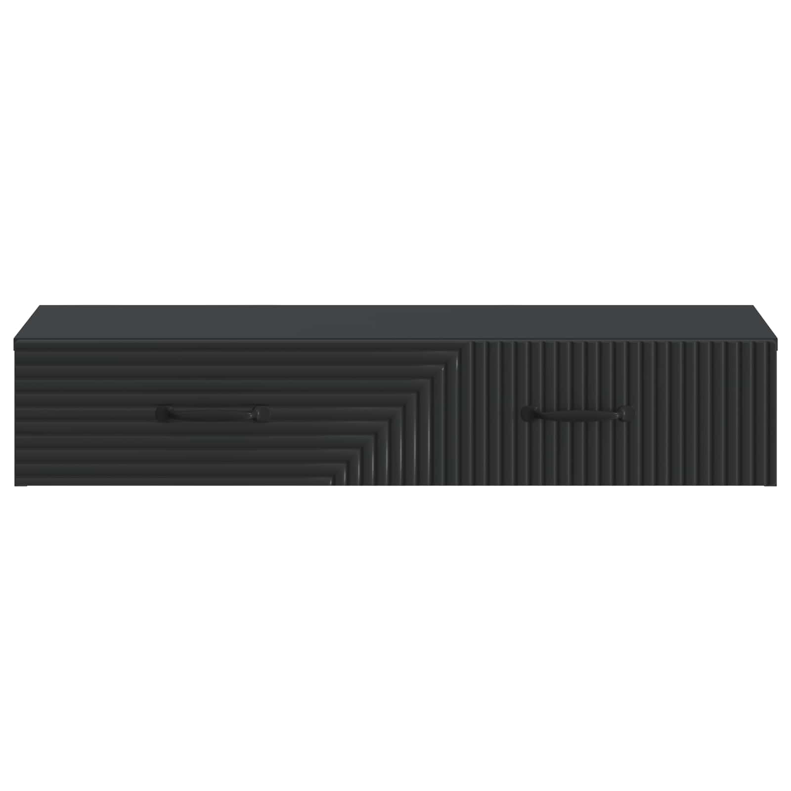 Stolna montirana na zid Crna 87,5 x 34,5 x 17 cm