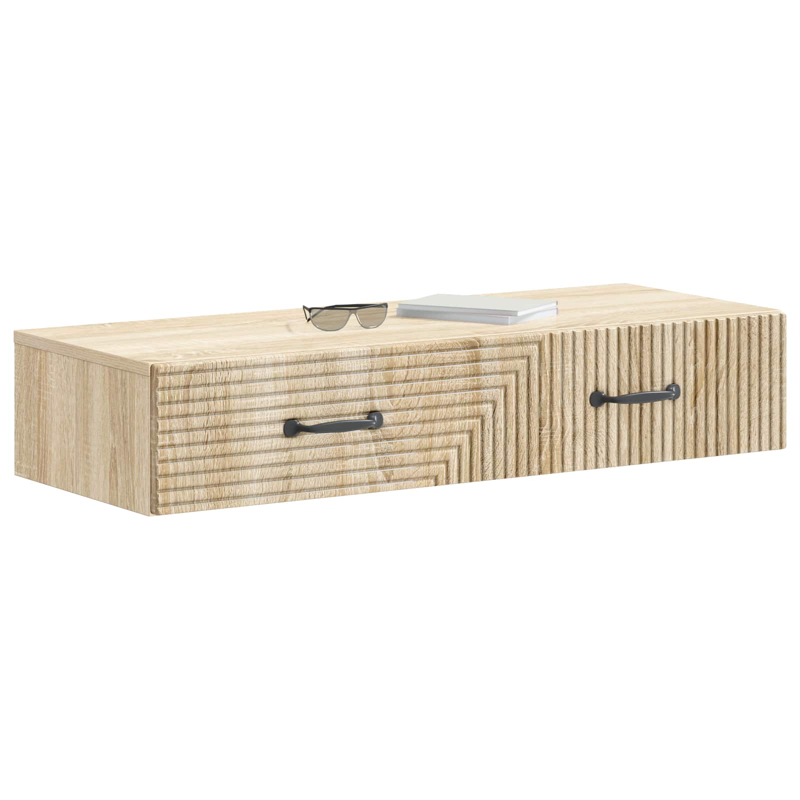 Stolna montirana na zid Hrast sonoma 87,5 x 34,5 x 17 cm