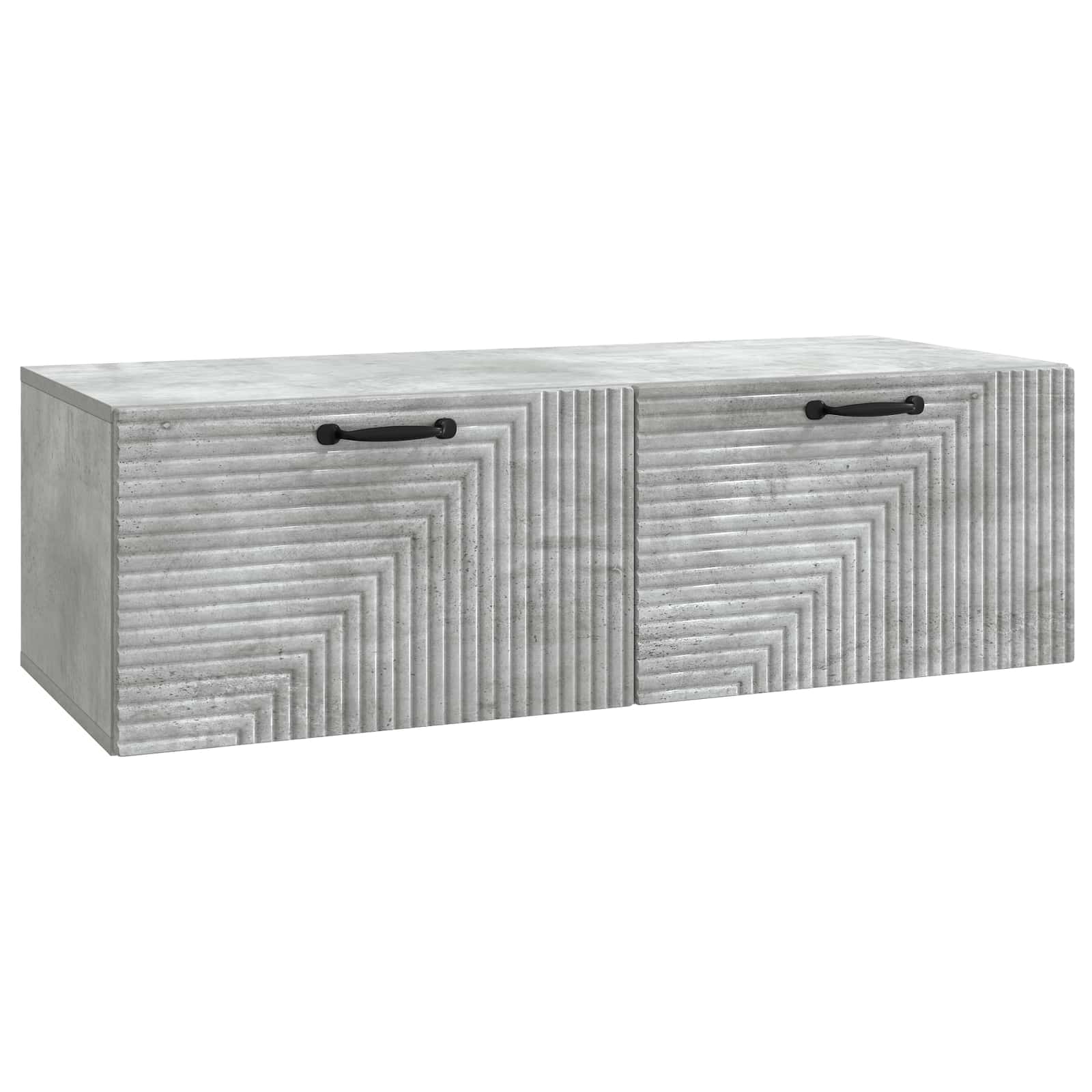 TV ormar za zid Betonska siva 98 x 41 x 30 cm Konstruirano drvo
