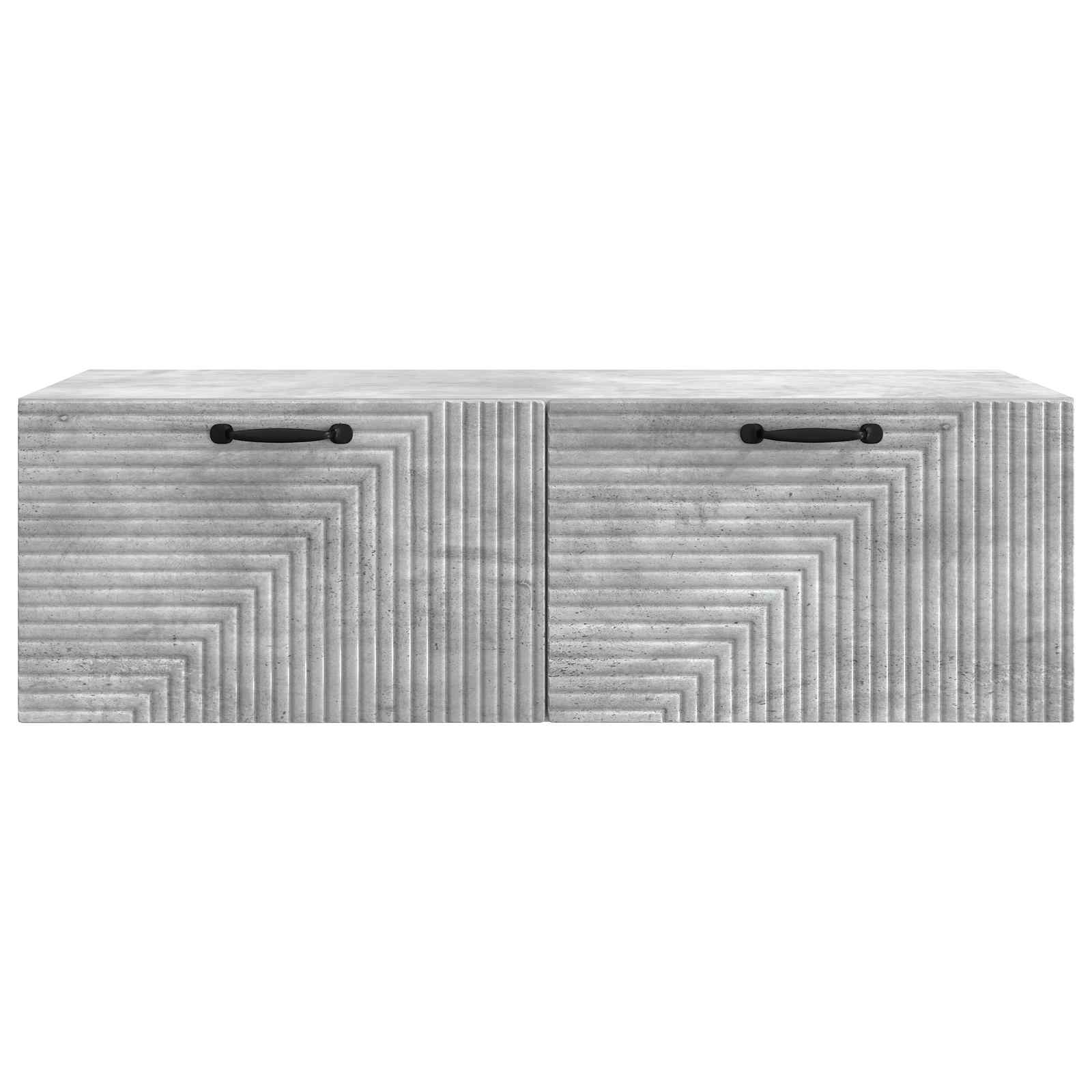TV ormar za zid Betonska siva 98 x 41 x 30 cm Konstruirano drvo