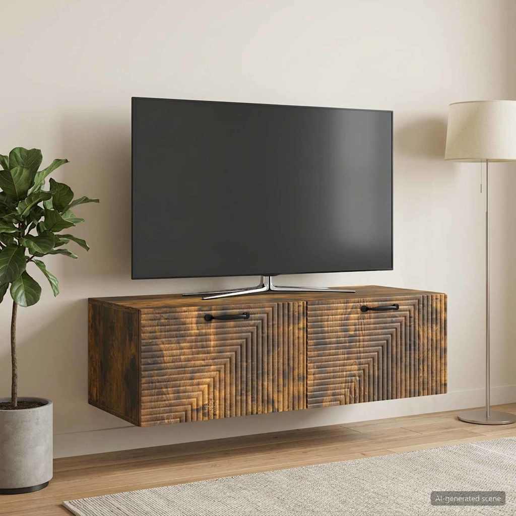TV ormar za zid Zidne Dimljeni hrast 98 x 41 x 30 cm