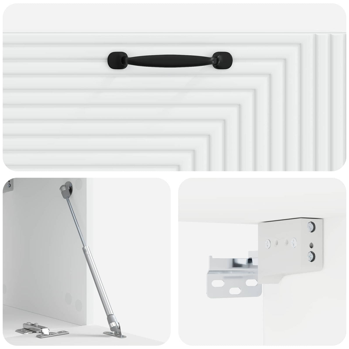 TV ormar za zid Bijela 78,5 x 31 x 30 cm Konstruirano drvo