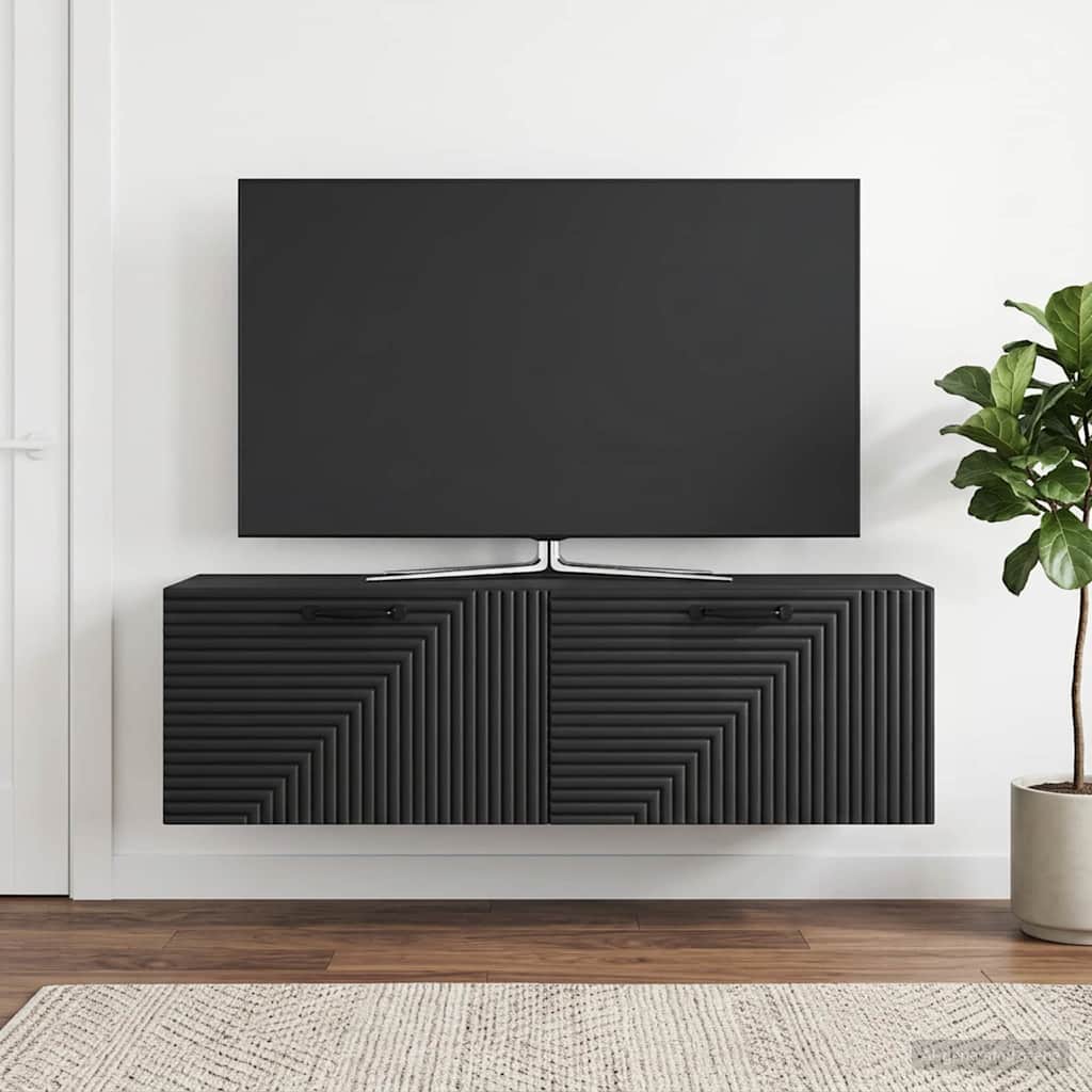 TV ormar za zid Zidne Crna 98 x 31 x 30 cm Konstruirano drvo
