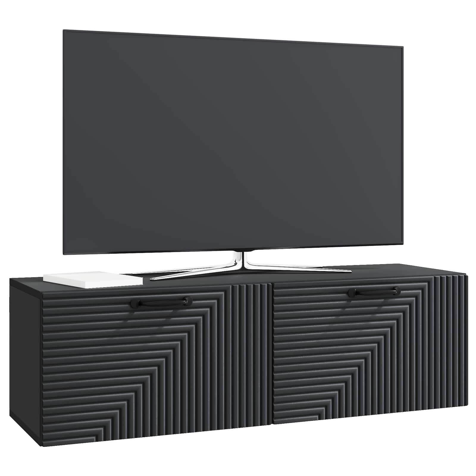 TV ormar za zid Zidne Crna 98 x 31 x 30 cm Konstruirano drvo