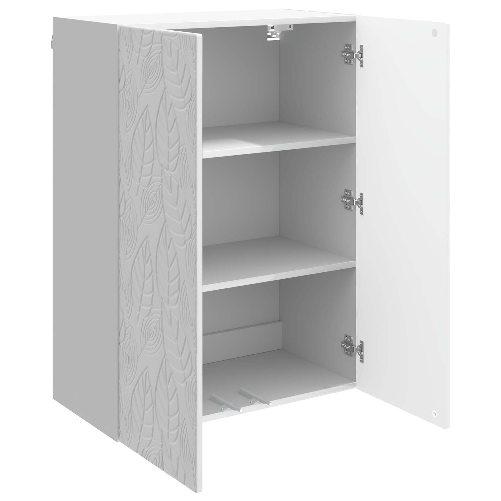Ormar za montažu na zid Bijela visokog sjaja 66 x 34,5 x 90 cm