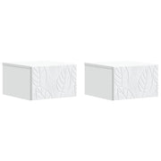 Stolna montirana na zid 2 pcs Bijela 34,5 x 33 x 20 cm