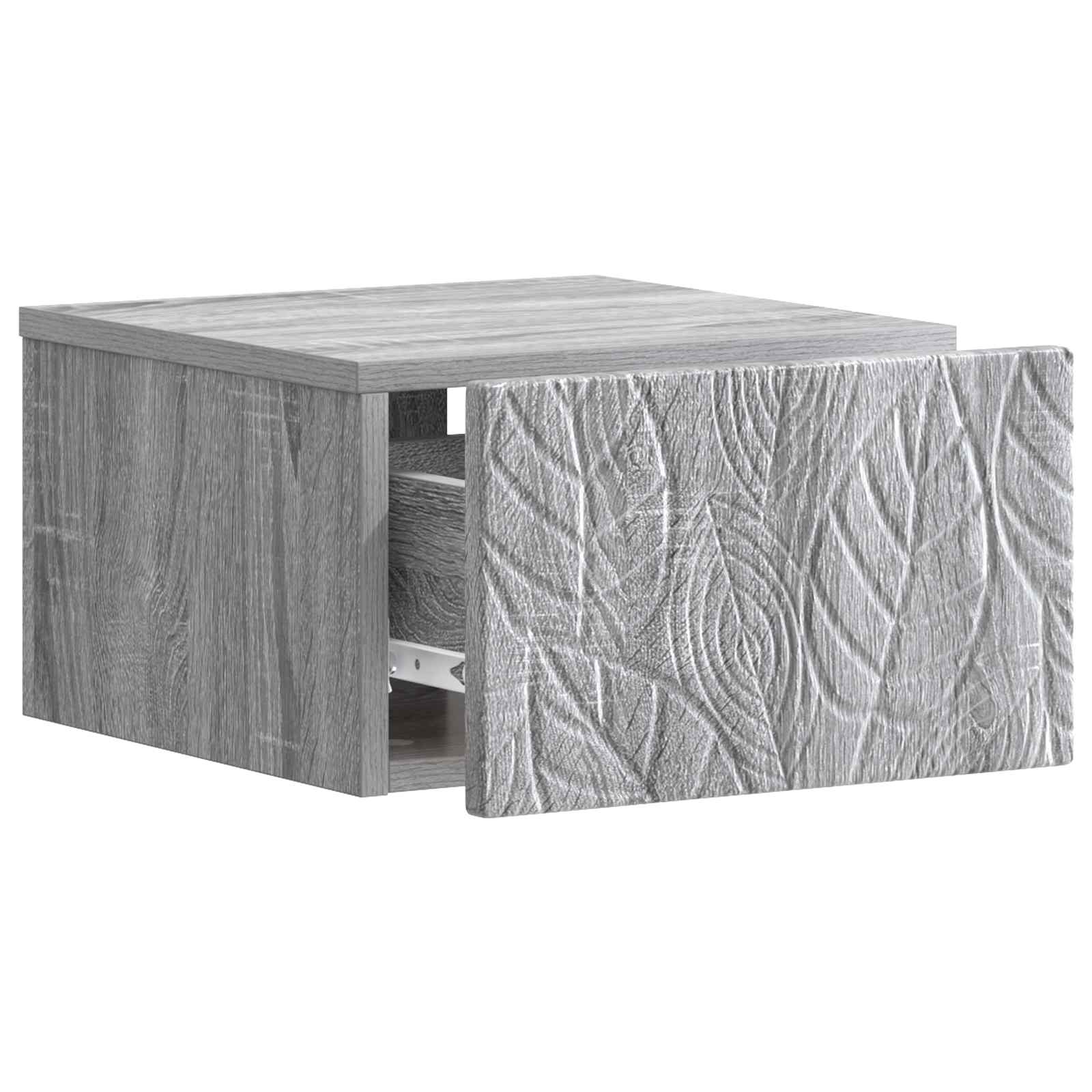 Stolna montirana na zid Siva Sonoma 34,5 x 33 x 20 cm