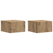 Stolna montirana na zid 2 pcs Hrast artisan 34,5 x 33 x 20 cm