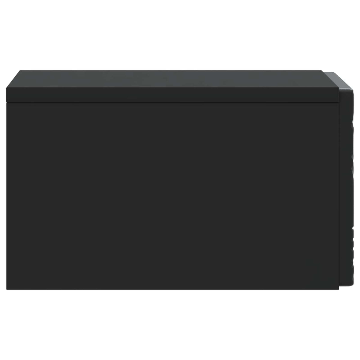 Noćni ormarić za montažu na zid 2 pcs Crna 49 x 34,5 x 20 cm