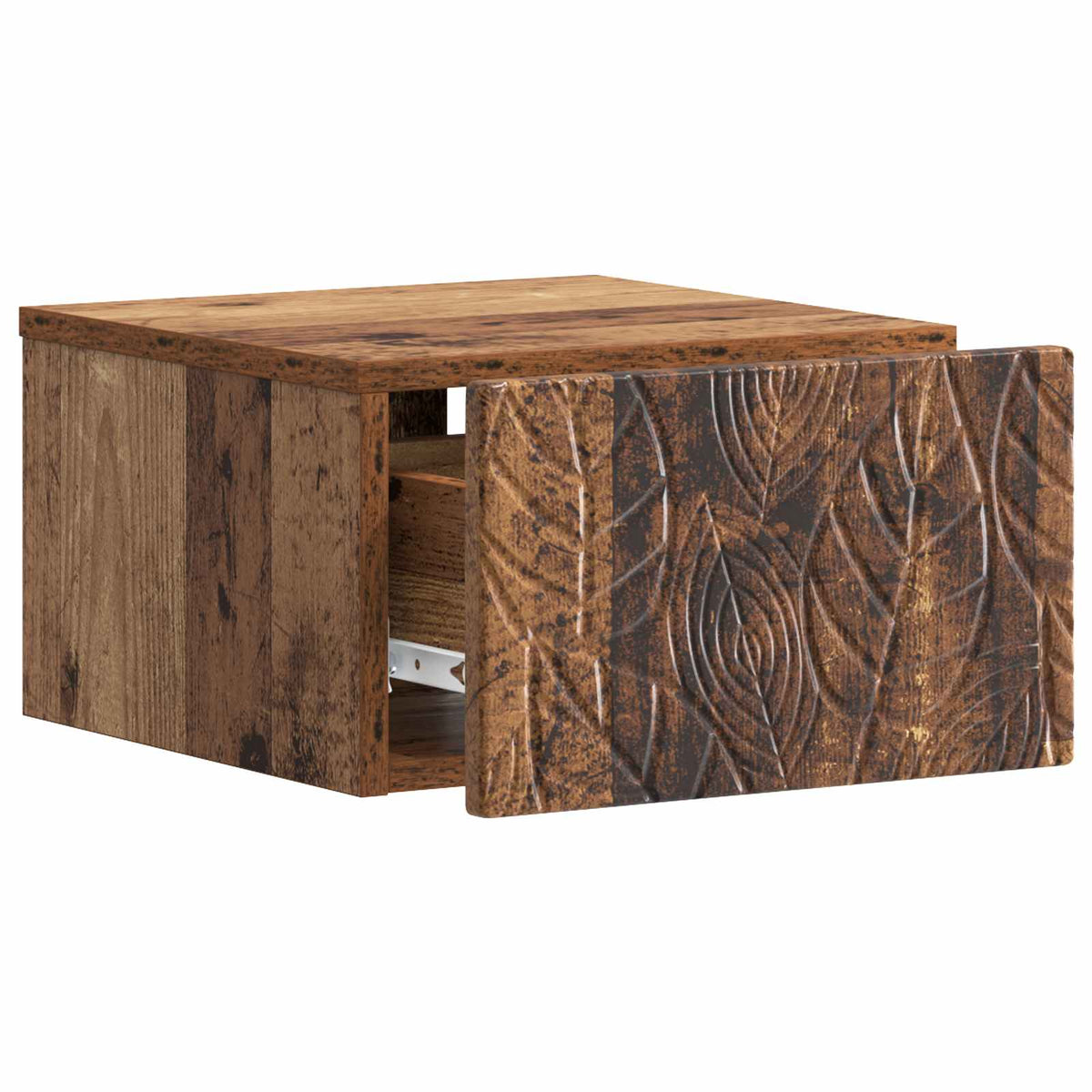 Noćni ormarić za montažu na zid Staro drvo 49 x 34,5 x 20 cm