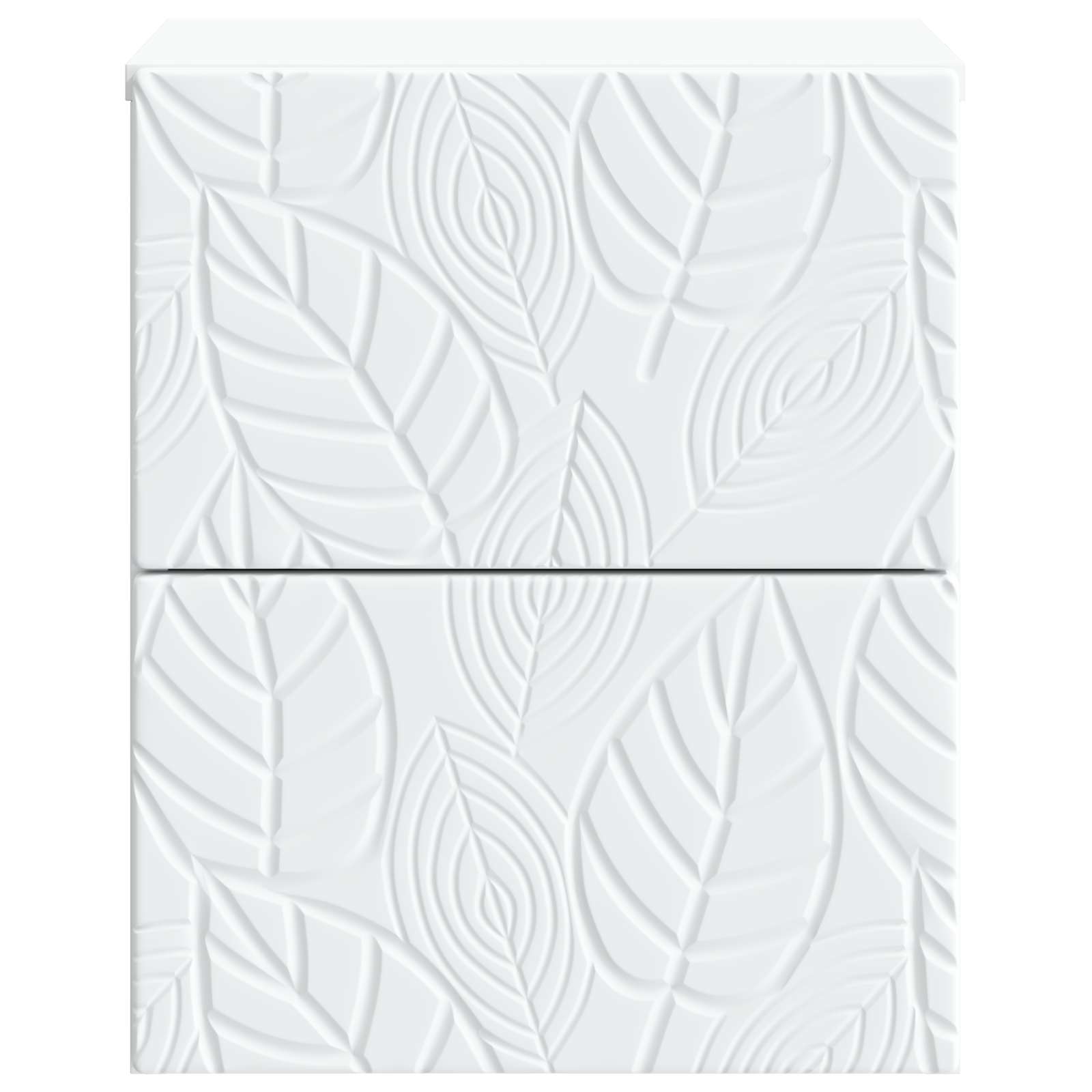 Noćni ormarić za montažu na zid 2 pcs Bijela 34,5 x 33 x 40 cm