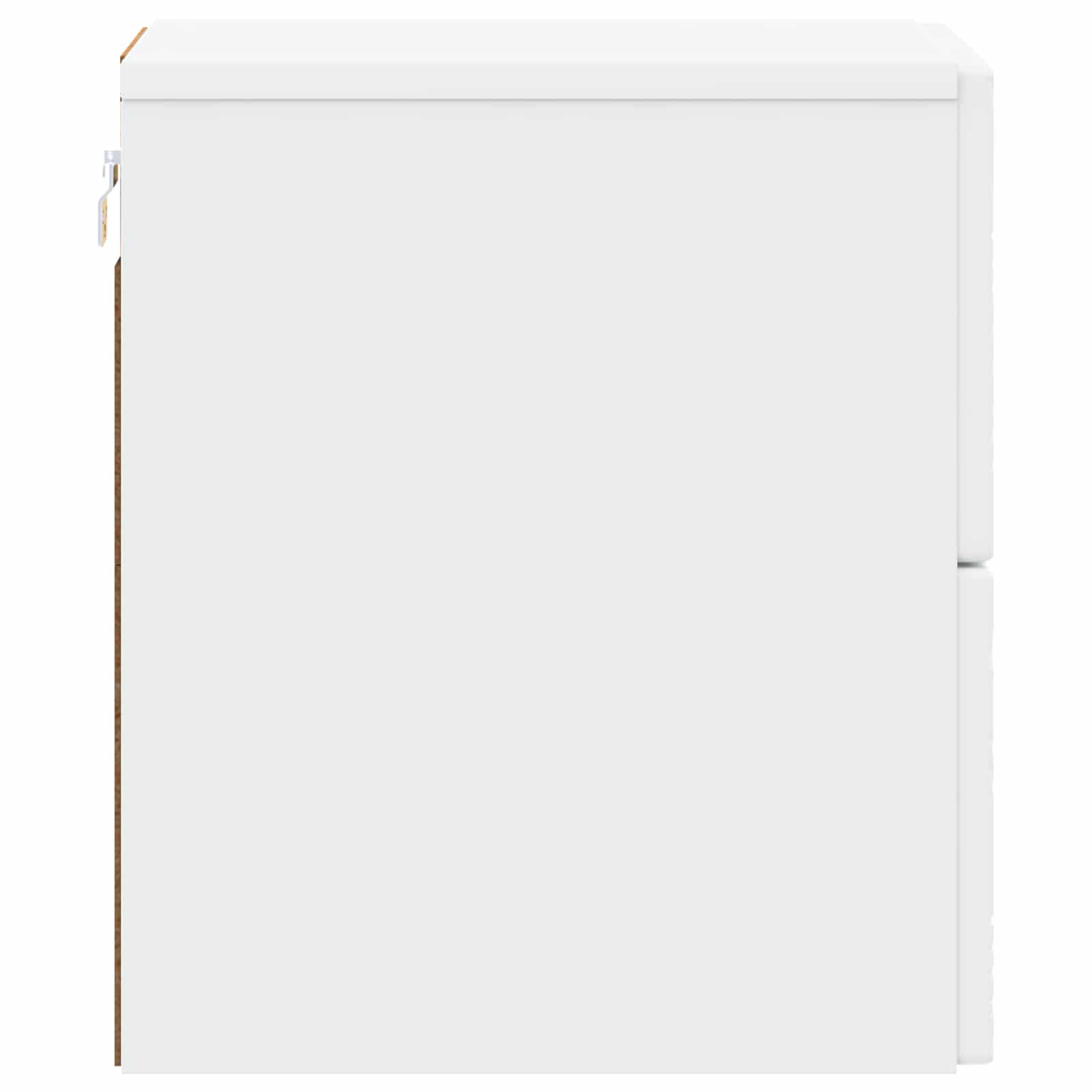 Noćni ormarić za montažu na zid 2 pcs Bijela 34,5 x 33 x 40 cm