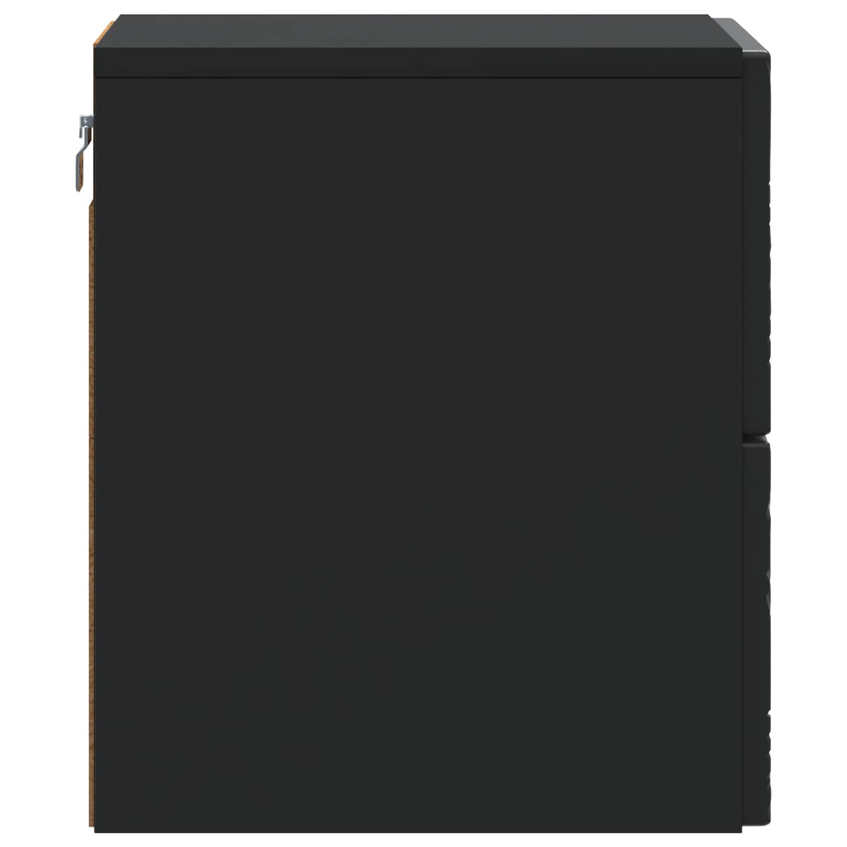 Noćni ormarić za montažu na zid 2 pcs Crna 34,5 x 33 x 40 cm