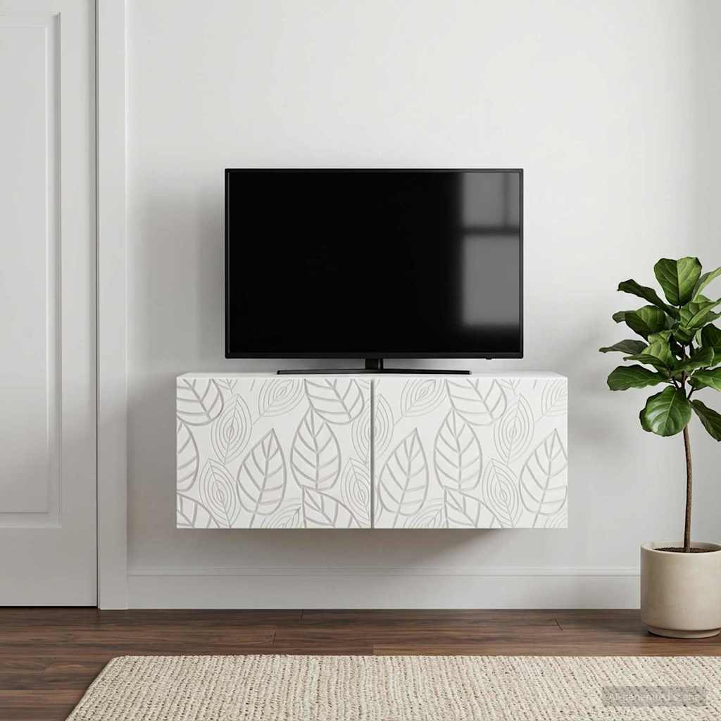 TV ormar za zid 59,5 x 41 x 30 cm Bijela Konstruirano drvo