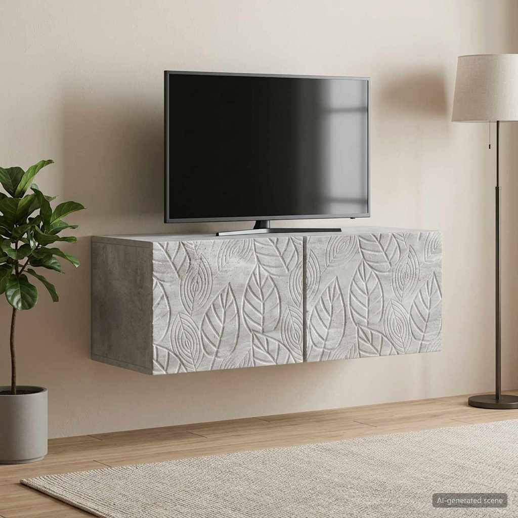TV ormar za zid 59,5 x 41 x 30 cm Betonska siva