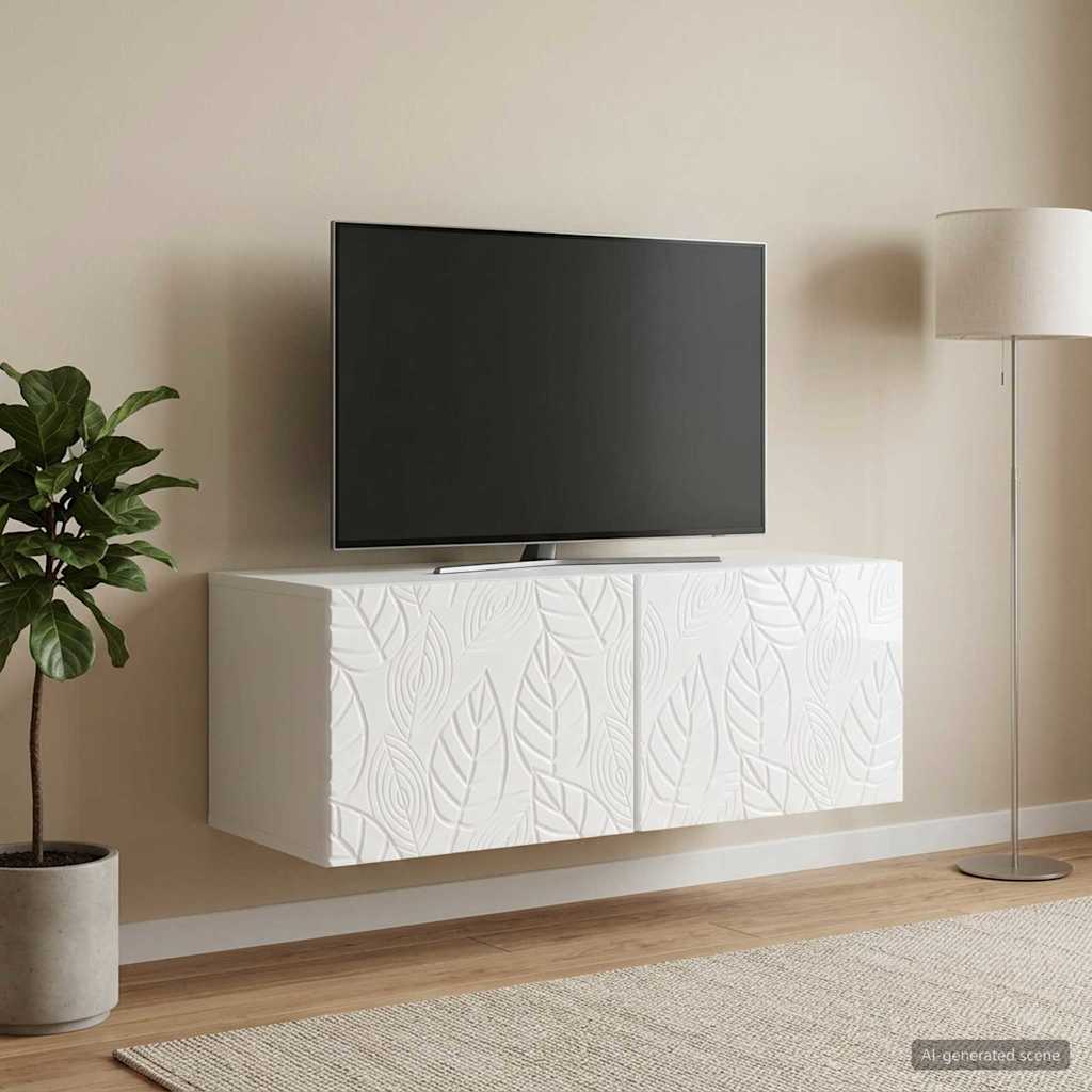 TV ormar za zid 59,5 x 41 x 30 cm Bijela visokog sjaja