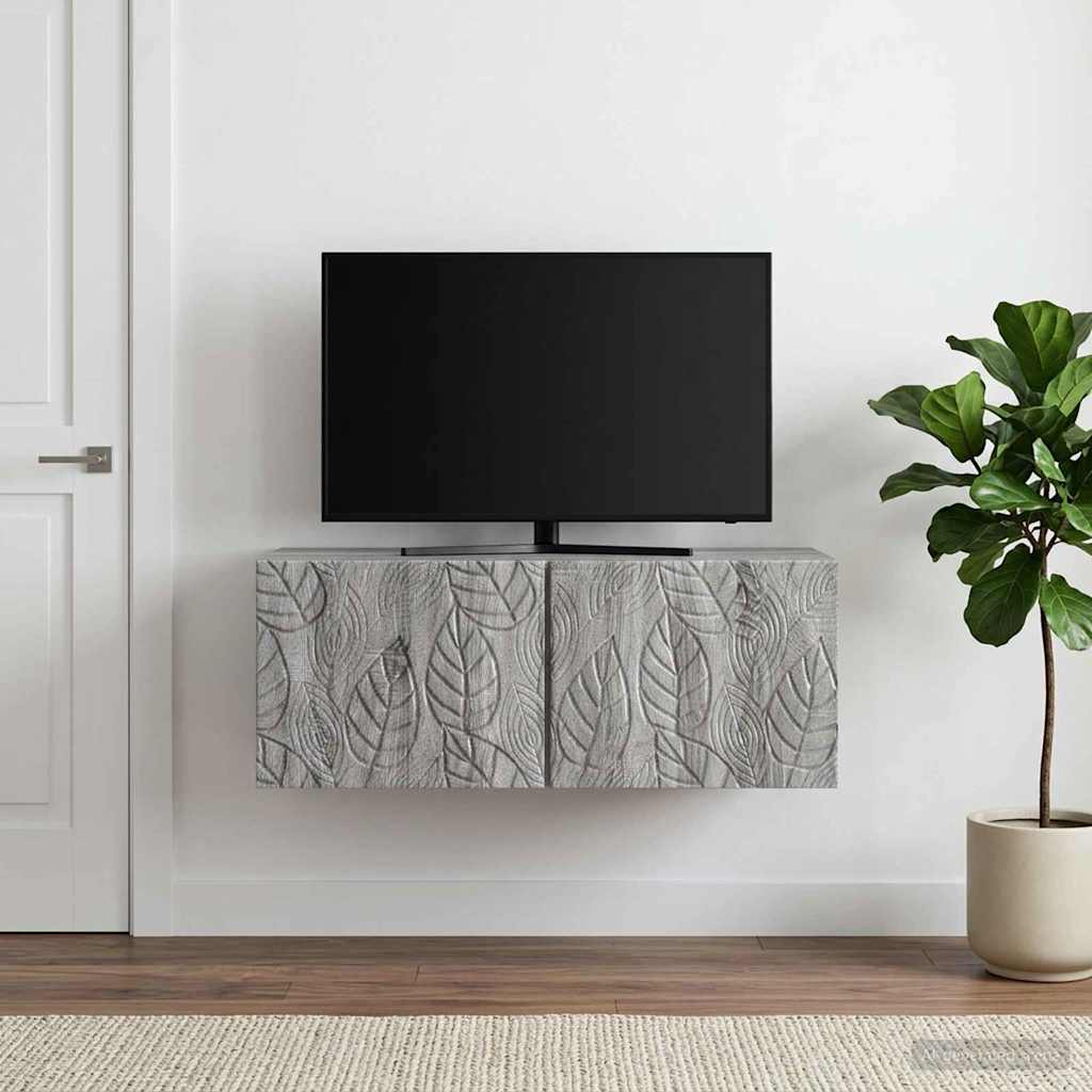 TV ormar za zid 59,5 x 41 x 30 cm Siva Sonoma Konstruirano drvo