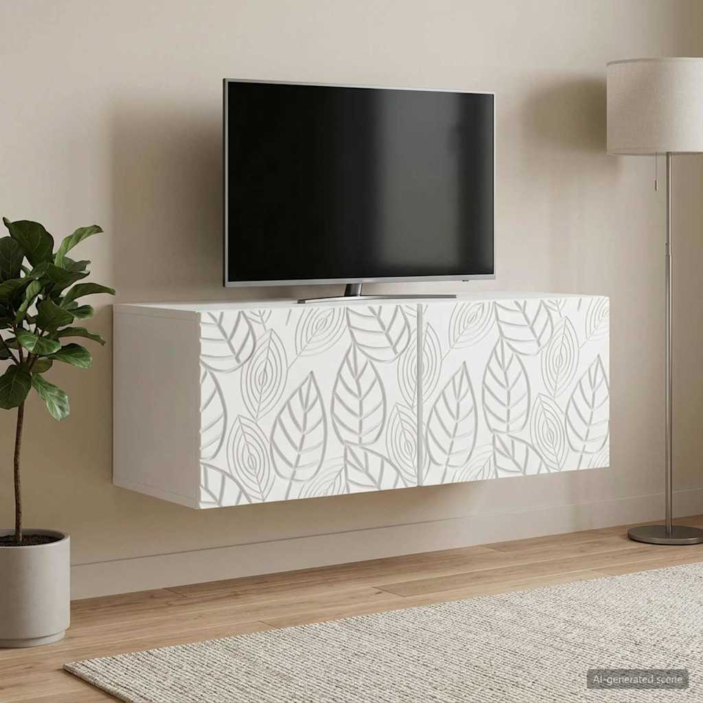 TV ormar za zid 78,5 x 41 x 30 cm Bijela Konstruirano drvo
