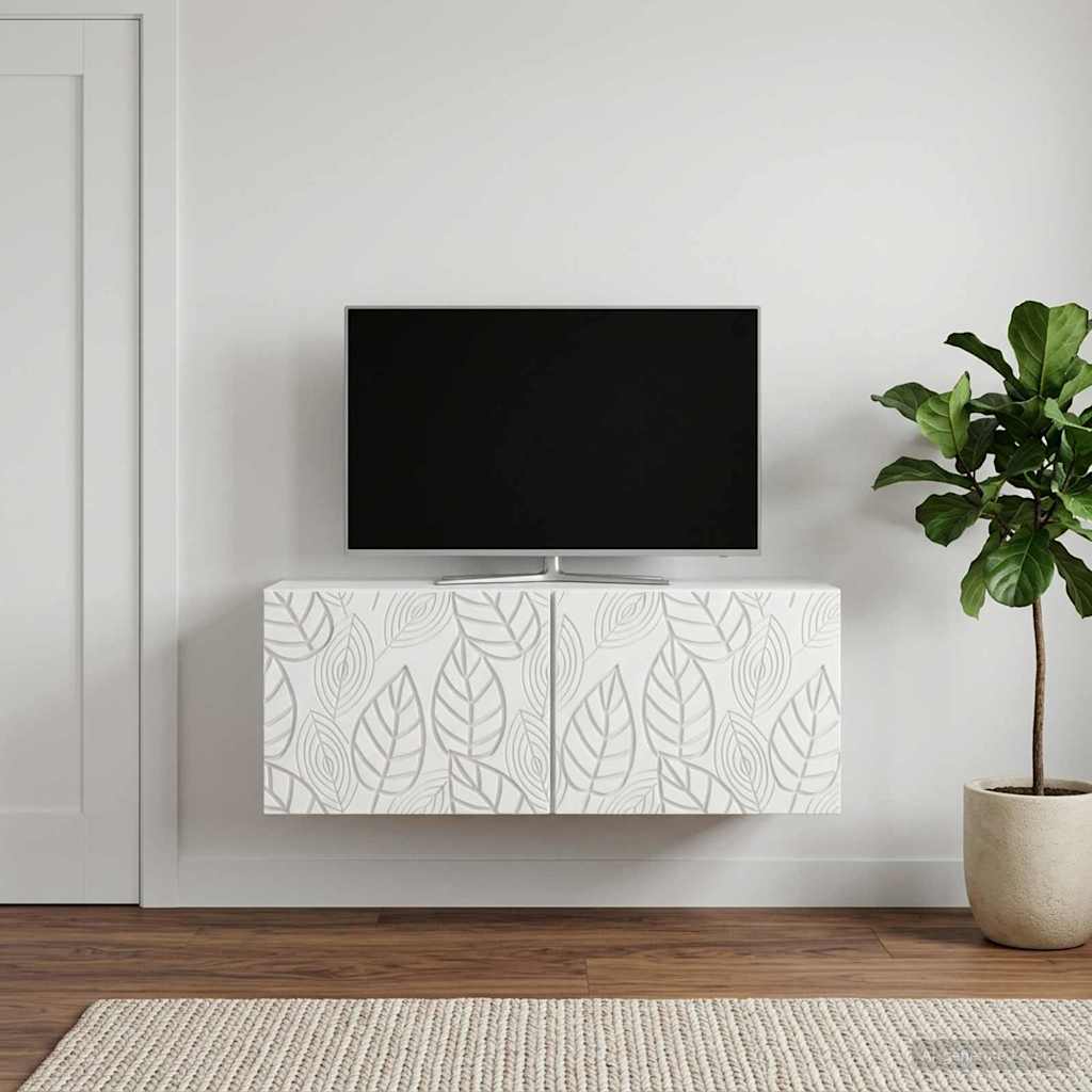 TV ormar za zid 78,5 x 41 x 30 cm Bijela Konstruirano drvo