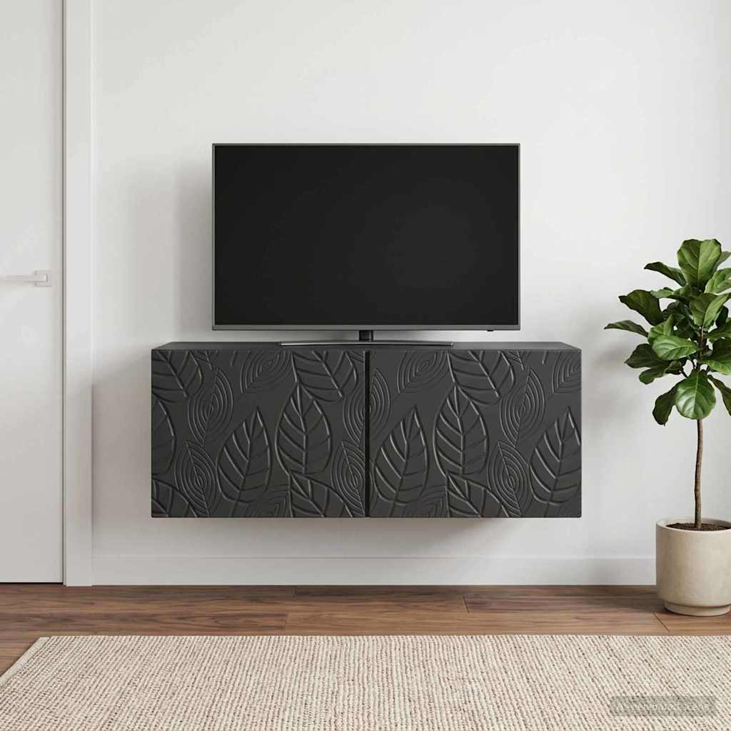 TV ormar za zid 78,5 x 41 x 30 cm Crna Konstruirano drvo Zidne