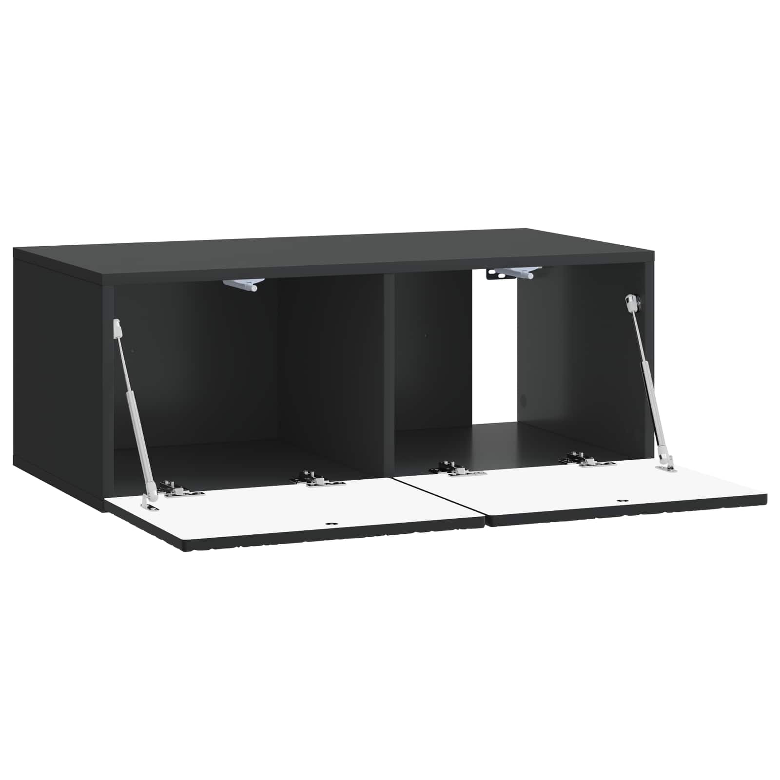TV ormar za zid 78,5 x 41 x 30 cm Crna Konstruirano drvo Zidne
