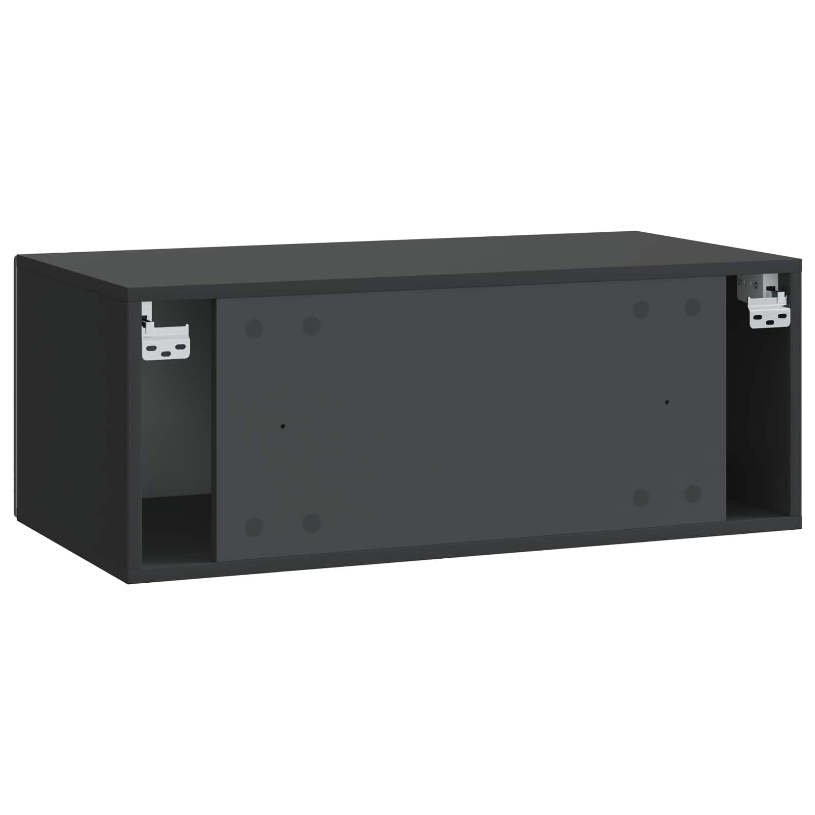 TV ormar za zid 78,5 x 41 x 30 cm Crna Konstruirano drvo Zidne