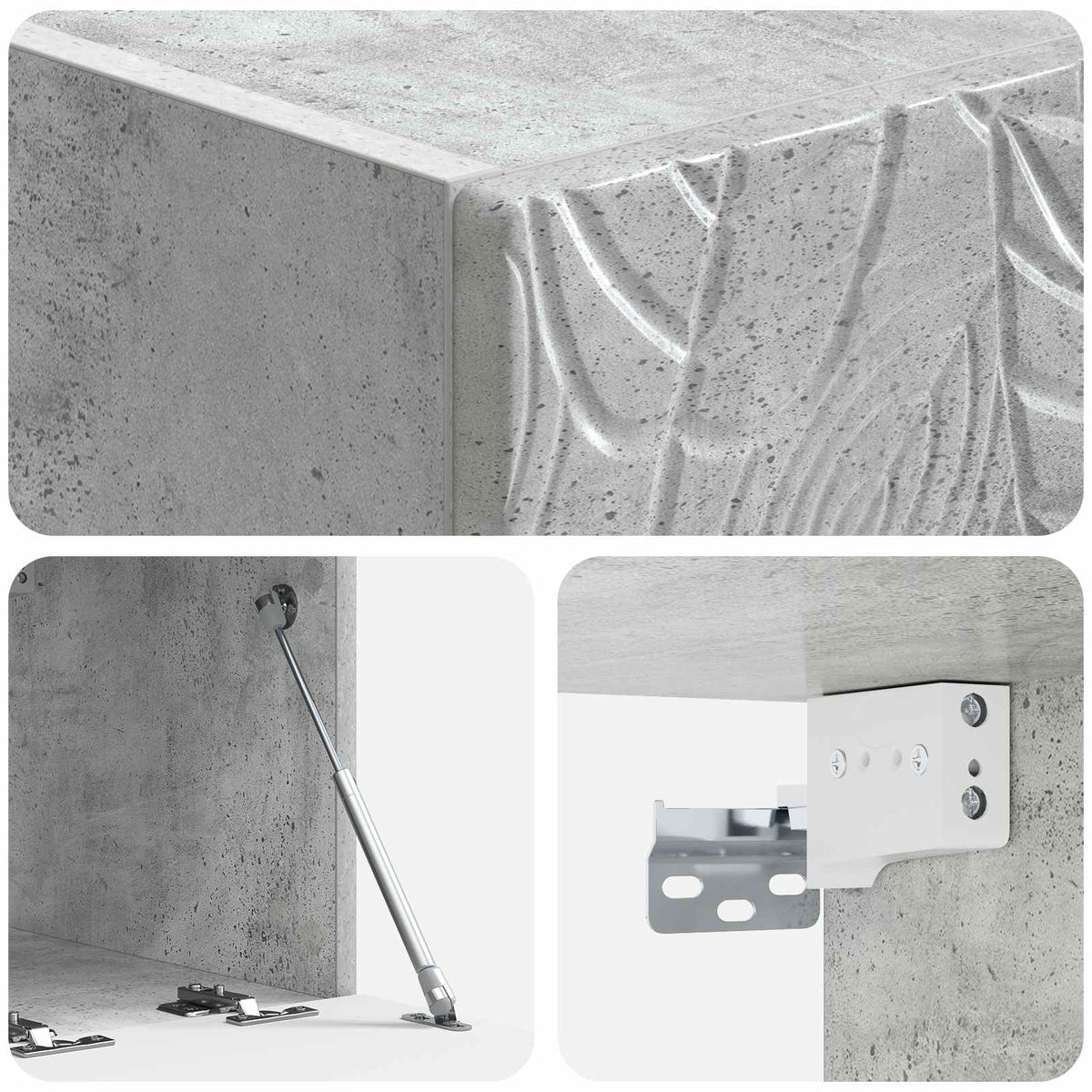 TV ormar za zid 78,5 x 41 x 30 cm Betonska siva