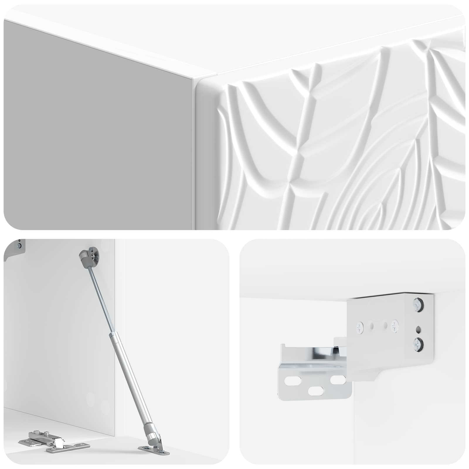 TV ormar za zid 78,5 x 41 x 30 cm Bijela visokog sjaja