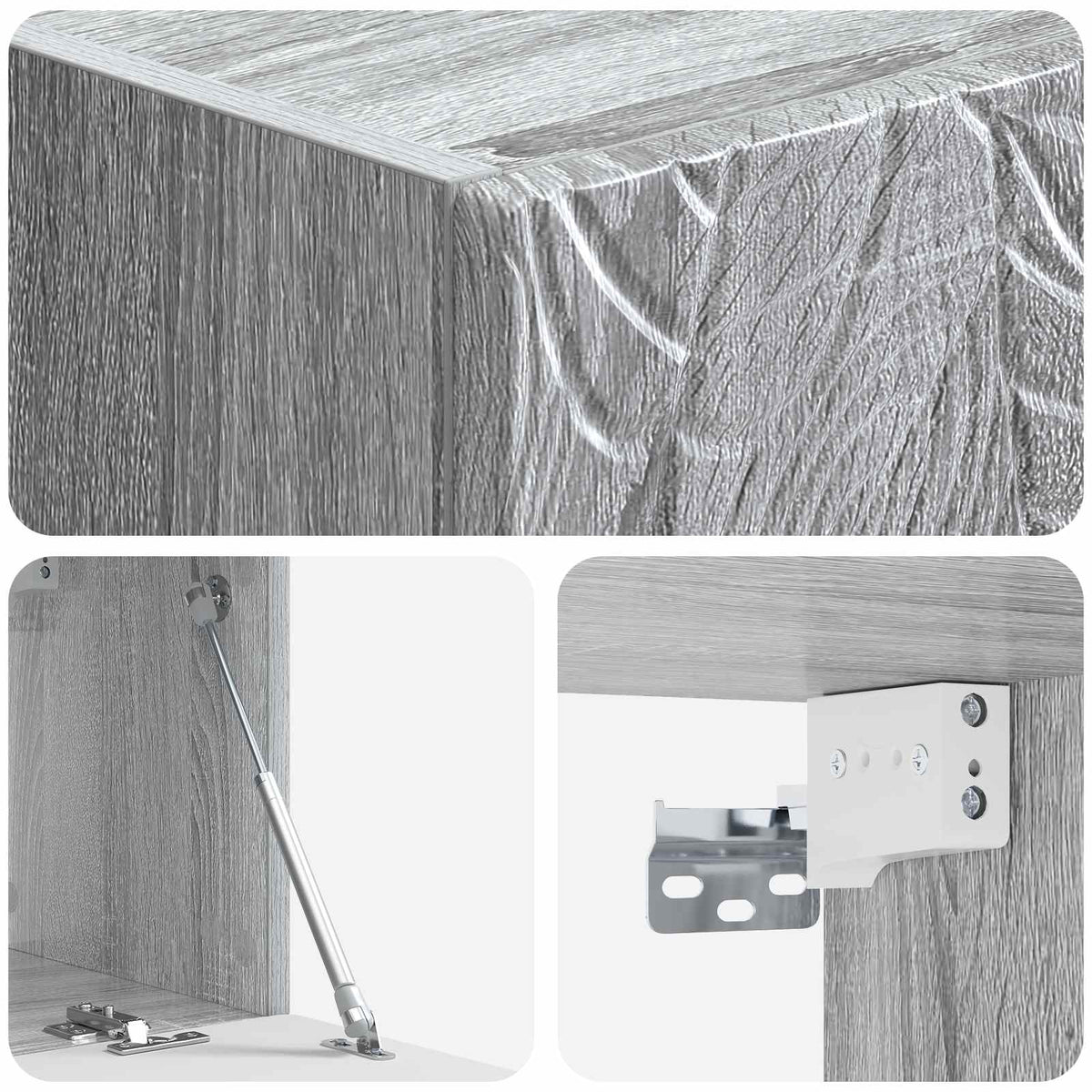TV ormar za zid 78,5 x 41 x 30 cm Siva Sonoma Konstruirano drvo