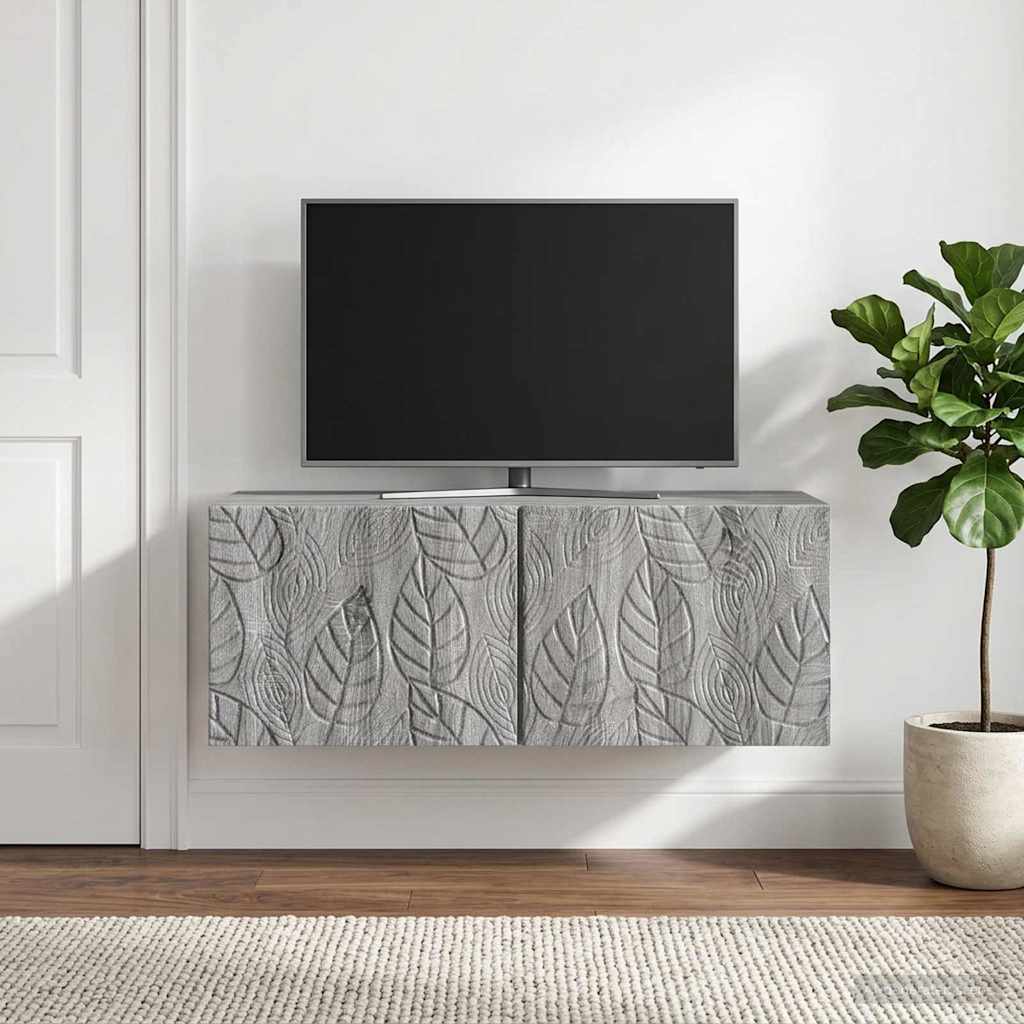 TV ormar za zid 78,5 x 41 x 30 cm Siva Sonoma Konstruirano drvo