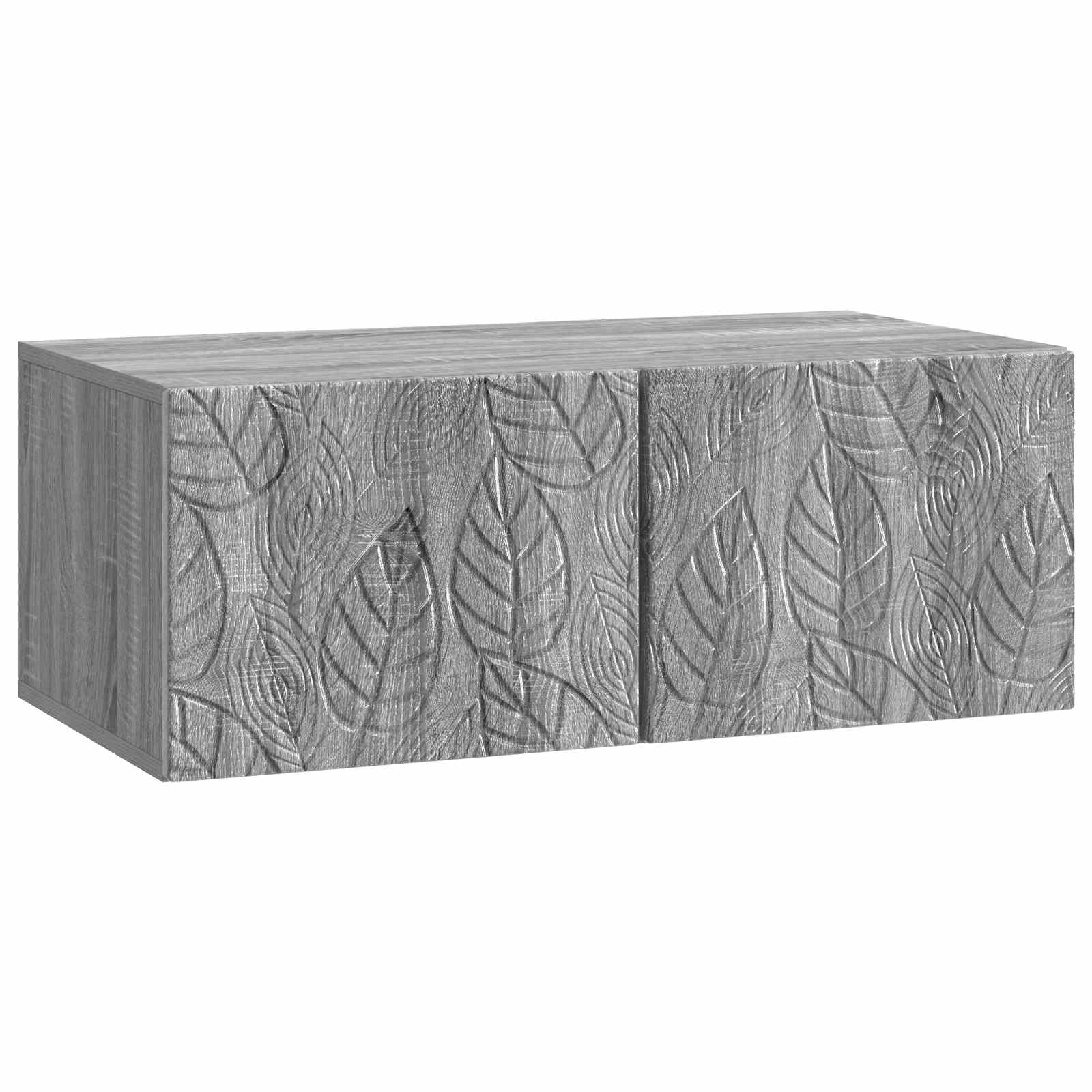 TV ormar za zid 78,5 x 41 x 30 cm Siva Sonoma Konstruirano drvo