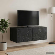 TV ormar za zid 98 x 41 x 30 cm Crna Konstruirano drvo Zidne