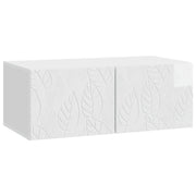 TV ormar za zid 78,5 x 31 cm Bijela visokog sjaja