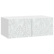 TV ormar za zid 98 x 31 cm Bijela Konstruirano drvo Zidne
