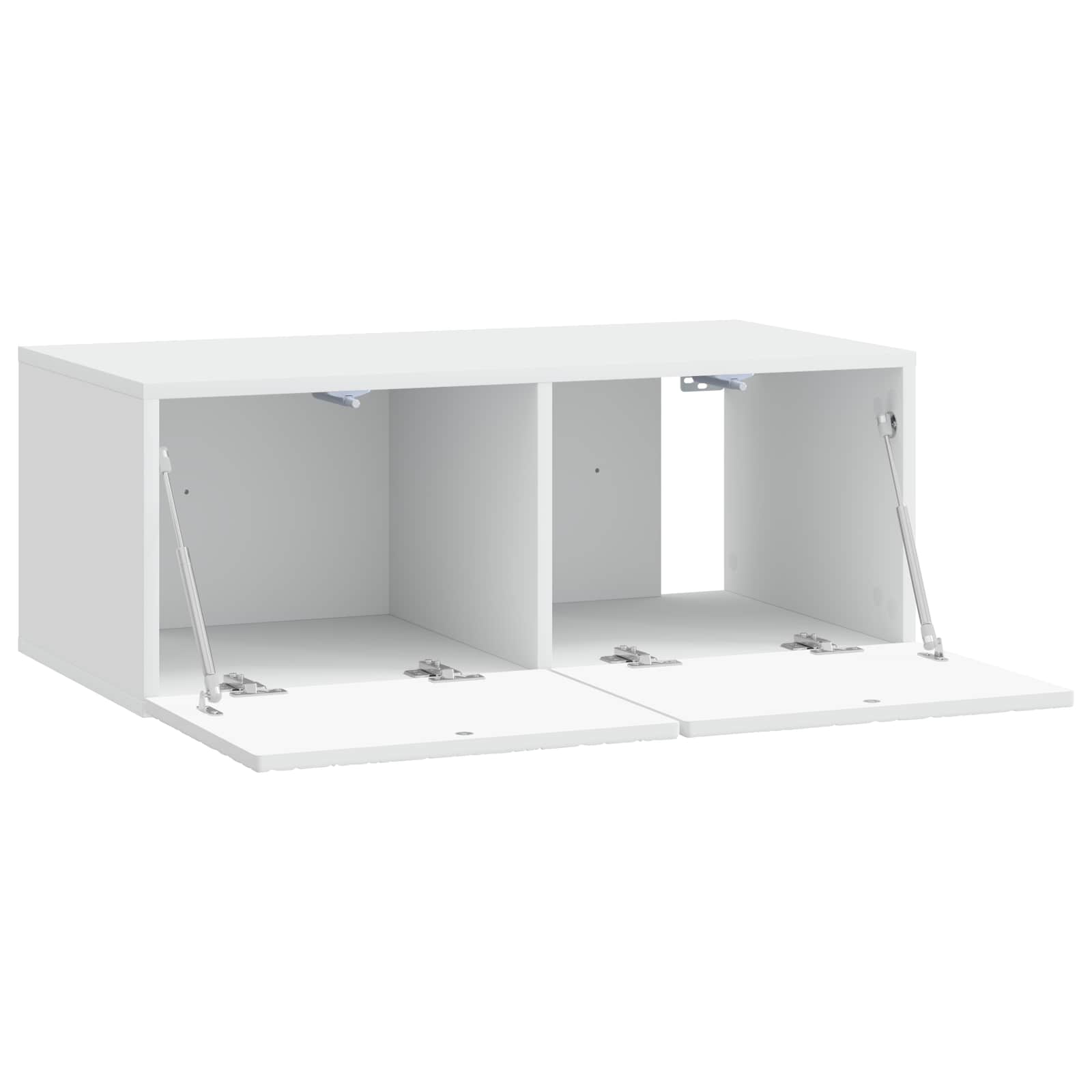 TV ormar za zid 98 x 31 cm Bijela Konstruirano drvo Zidne