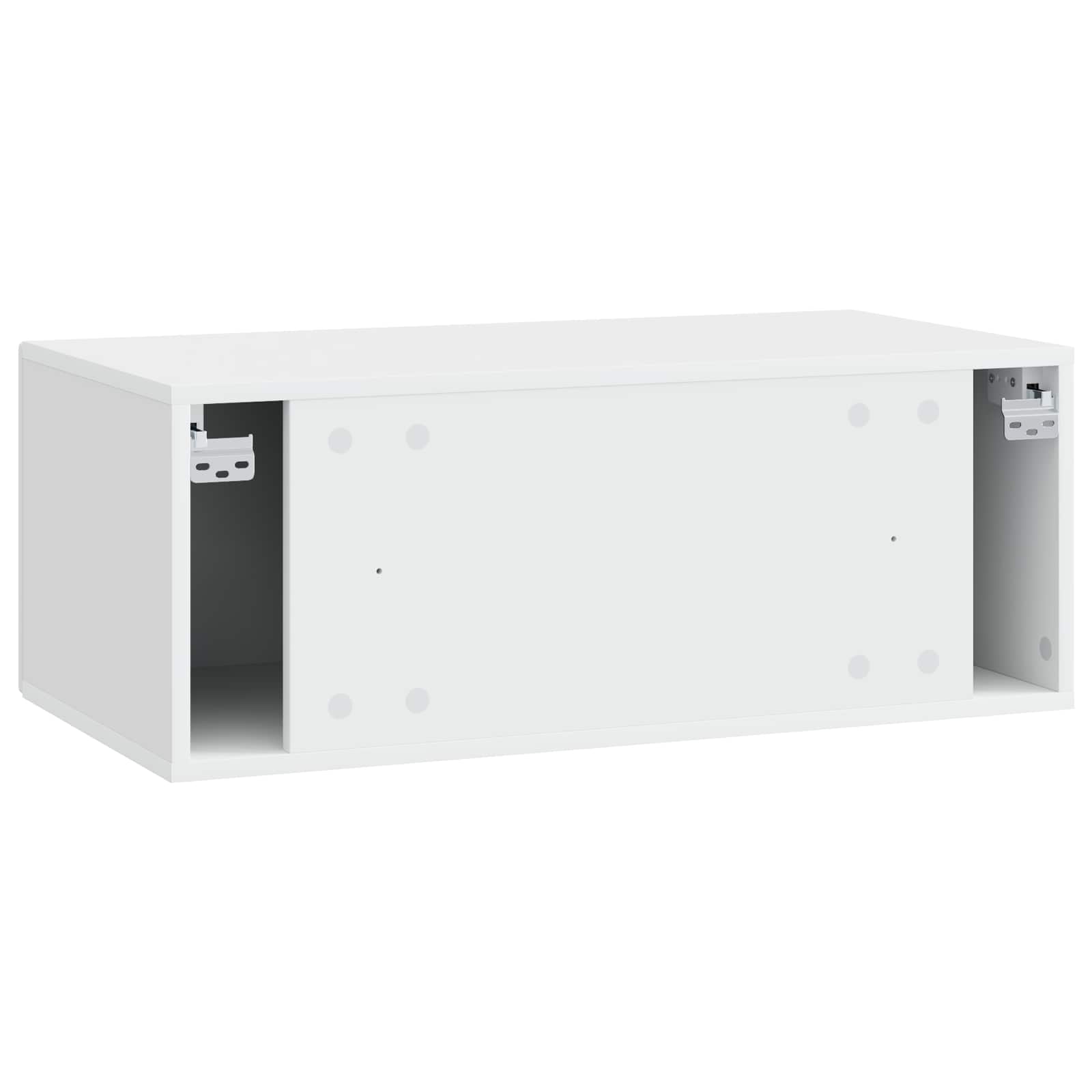 TV ormar za zid 98 x 31 cm Bijela Konstruirano drvo Zidne