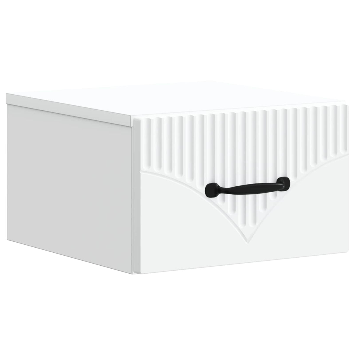 Noćni ormarić za montažu na zid 2 pcs Bijela 34,5 x 33 x 20 cm