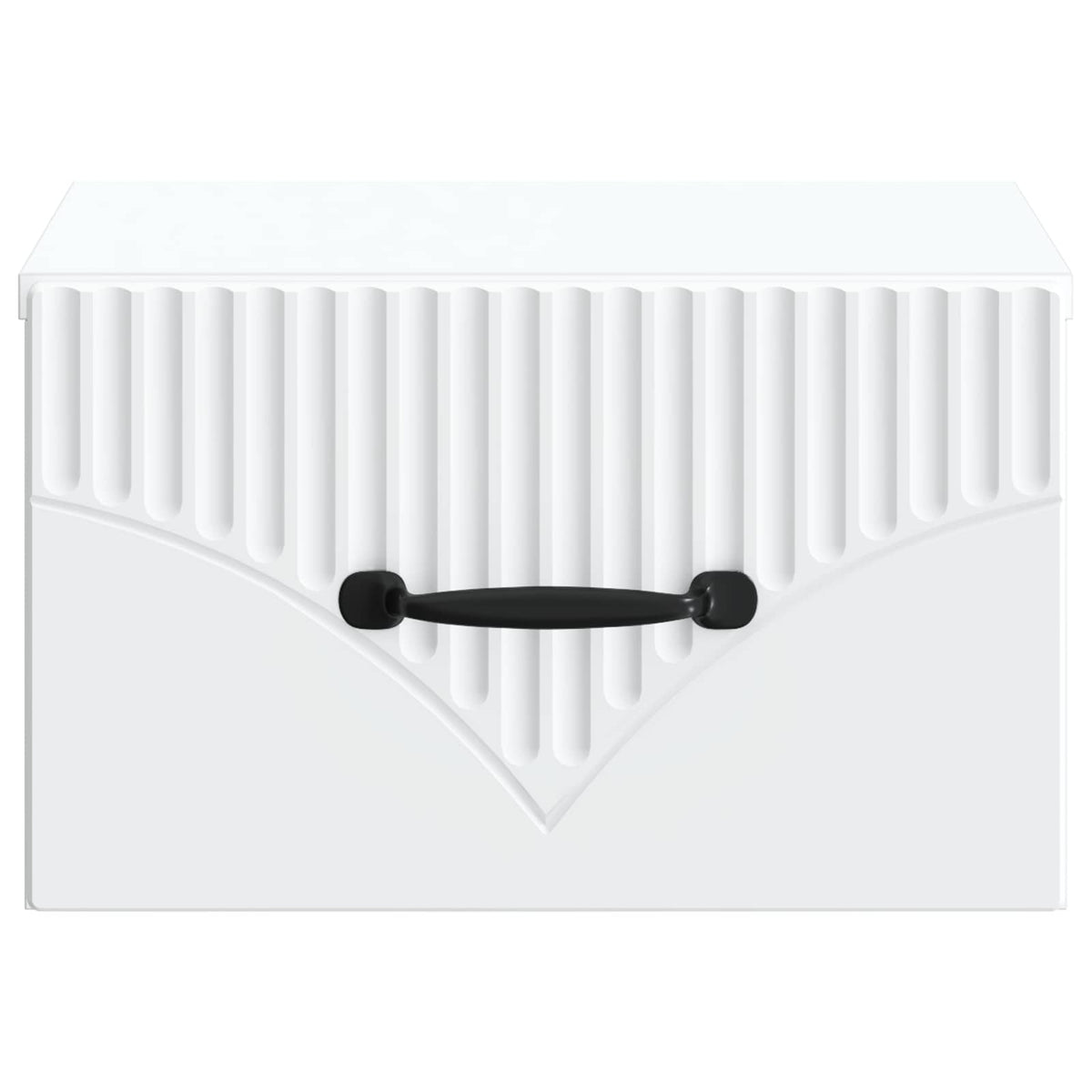 Noćni ormarić za montažu na zid 2 pcs Bijela 34,5 x 33 x 20 cm