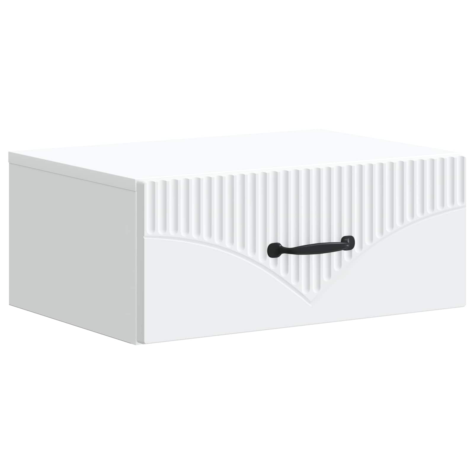 Noćni ormarić za montažu na zid 2 pcs Bijela 49 x 34,5 x 20 cm