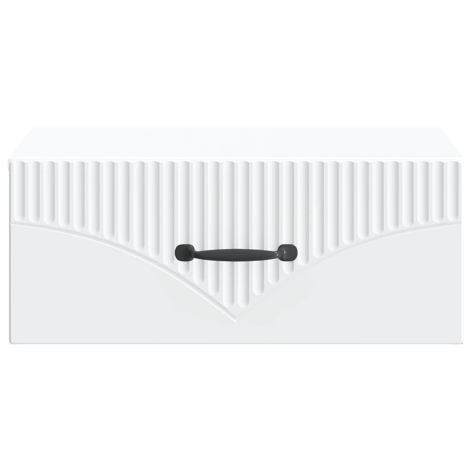 Noćni ormarić za montažu na zid 2 pcs Bijela 49 x 34,5 x 20 cm
