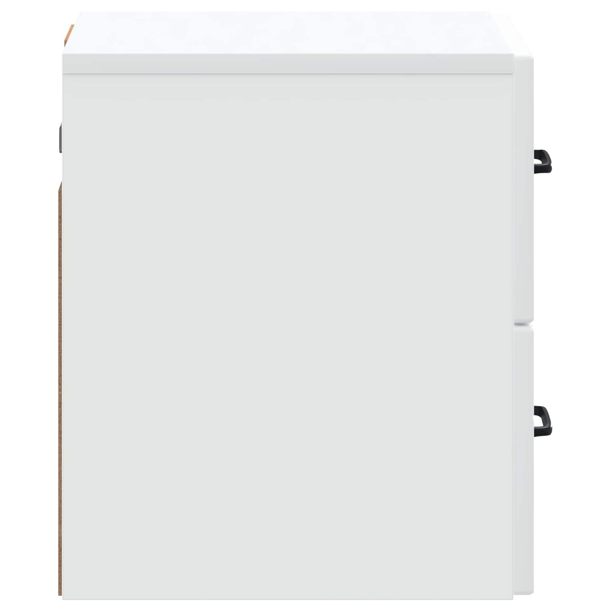 Noćni ormarić za montažu na zid 2 pcs Bijela 34,5 x 33 x 40 cm