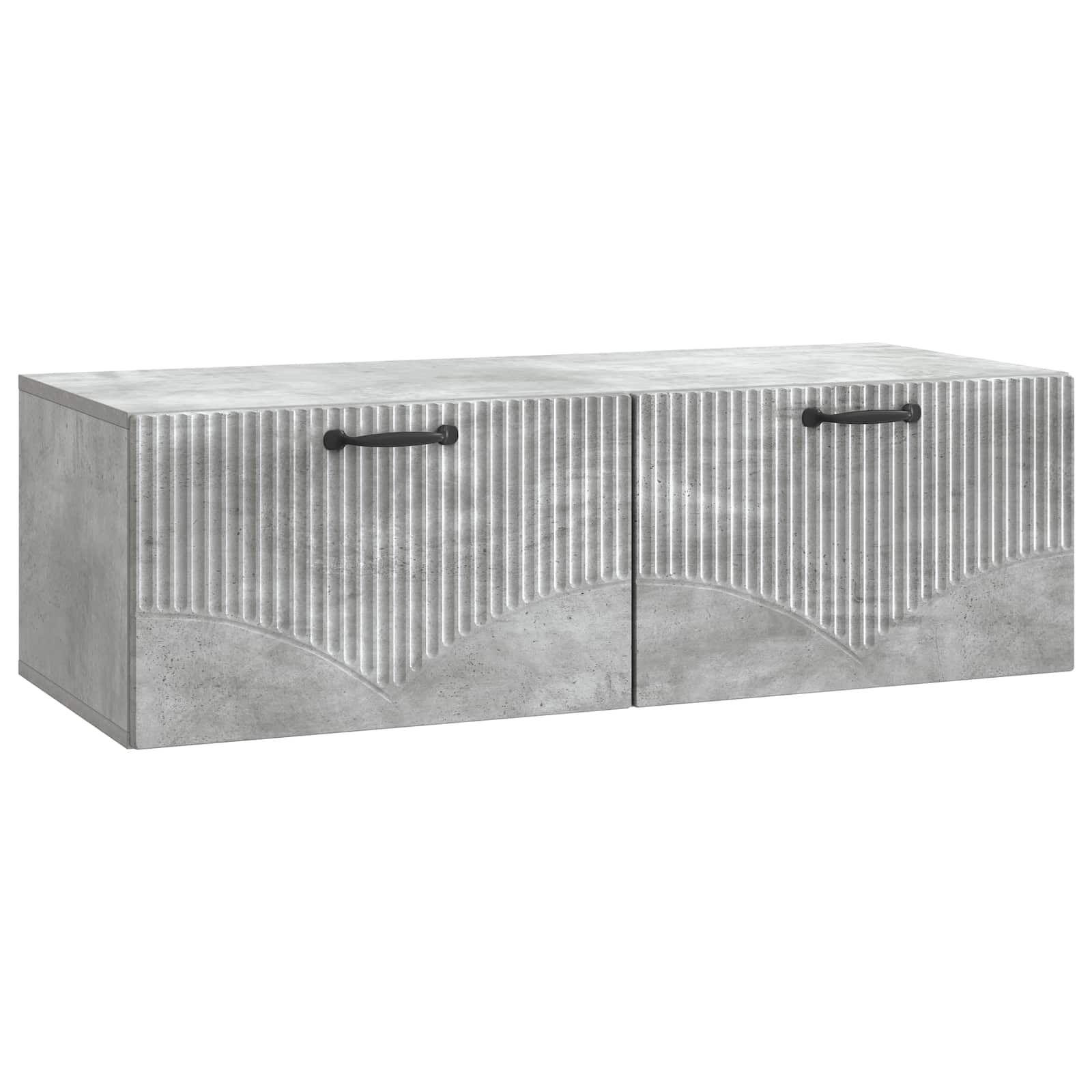 TV ormar za zid Betonska siva 98 x 41 x 30 cm Konstruirano drvo