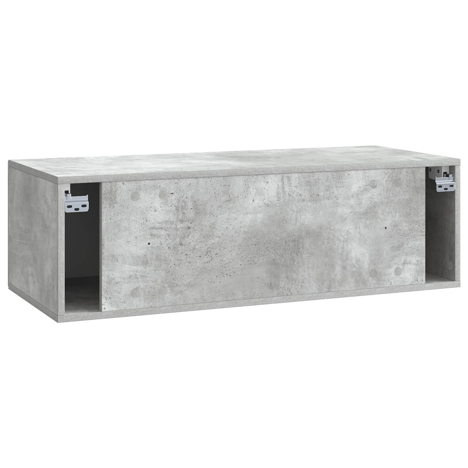 TV ormar za zid Betonska siva 98 x 41 x 30 cm Konstruirano drvo
