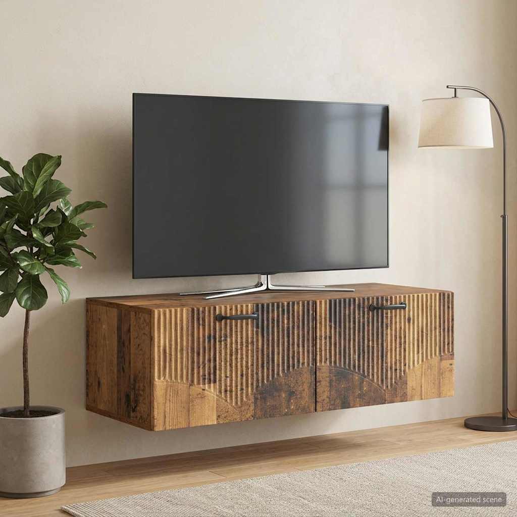 TV ormar za zid Staro drvo 98 x 41 x 30 cm Konstruirano drvo