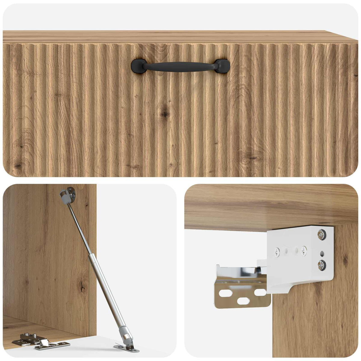 TV ormar za zid 98 x 41 x 30 cm Hrast artisan Konstruirano drvo