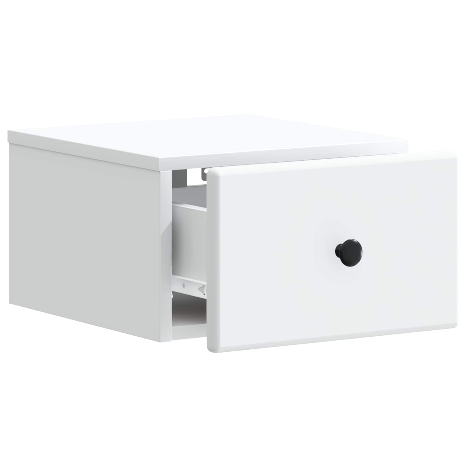 Noćni ormarić za montažu na zid 2 pcs Bijela 34,5 x 33 x 20 cm